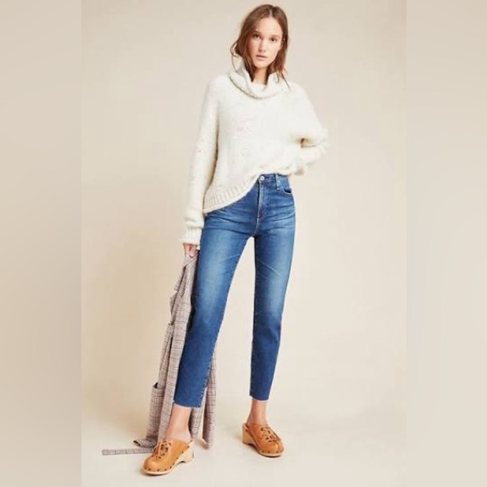 AG The Isabelle High Rise‎ Straight Crop Jeans Size 27R
